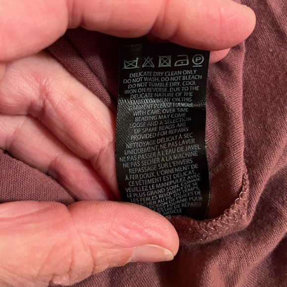 Needle & Thread Embellished Bird Mauve Top - Picture 6 of 7